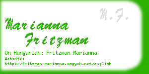 marianna fritzman business card